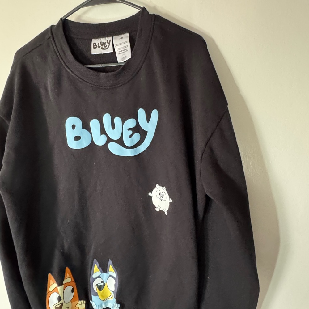 Bluey Black Sweatshirt for Women